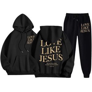 Love Like Jesus Hoodie and Sweatpants Set / Christian Clothing